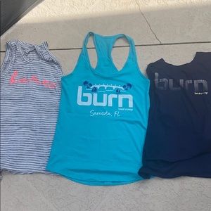 3 burn boot camp tank tops